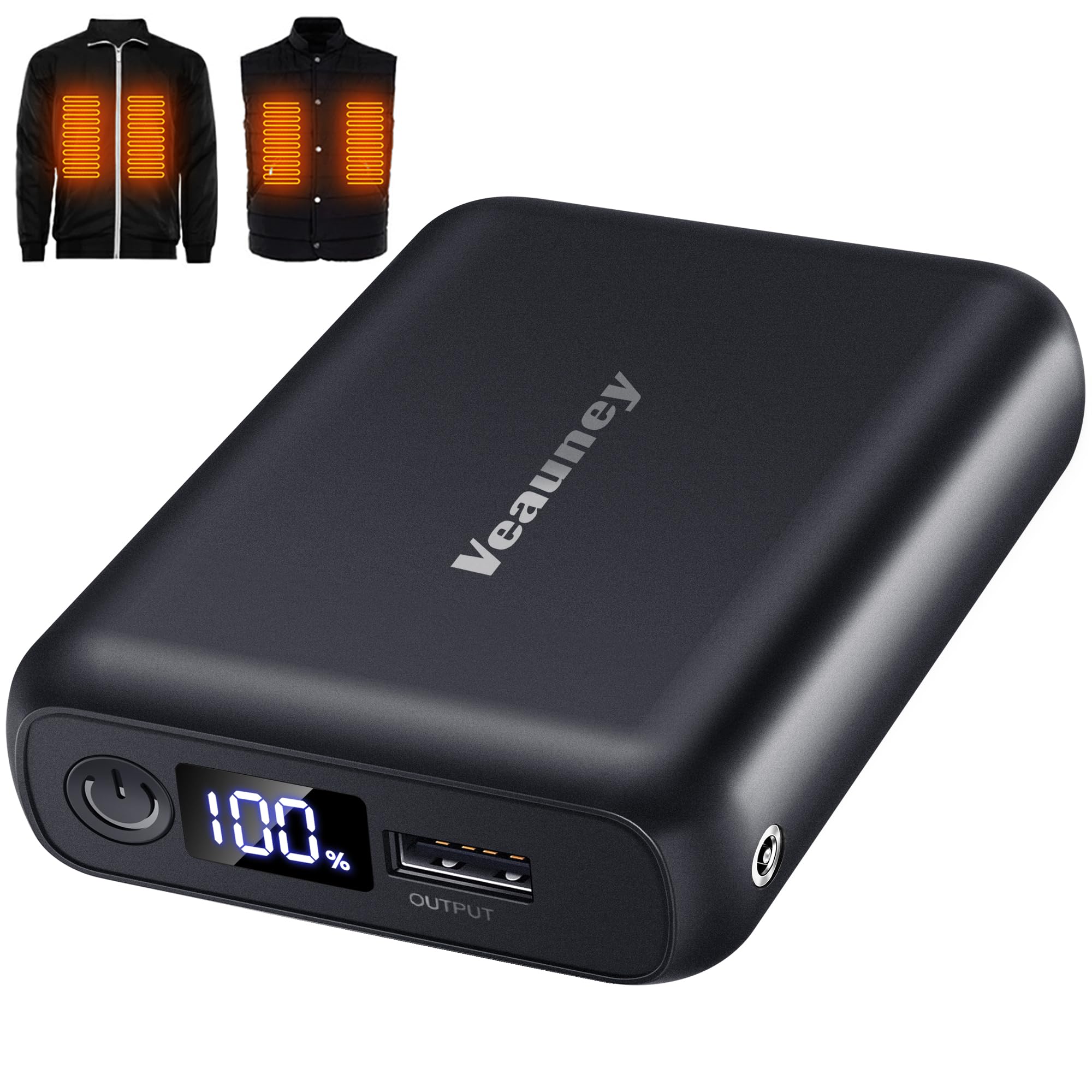 Photo 1 of 18400mAh Heated Vest Battery Pack Compatible with ORORO and Venustas, 7.4V Battery Pack for Heated Vest, with LED Display Portable Power Bank for Heated Vest, Jacket, Pant(No for 5V Heated Device)