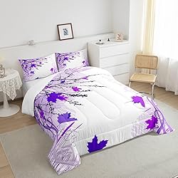 Erosebridal Fall Leaves Comforter Set King