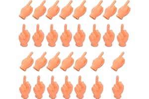GLADYELL 30PCS Middle Finger Puppets, Mini Fingers Funny Hand Puppets, Perfect for Games, Halloween, Christmas, Fun Bracelets