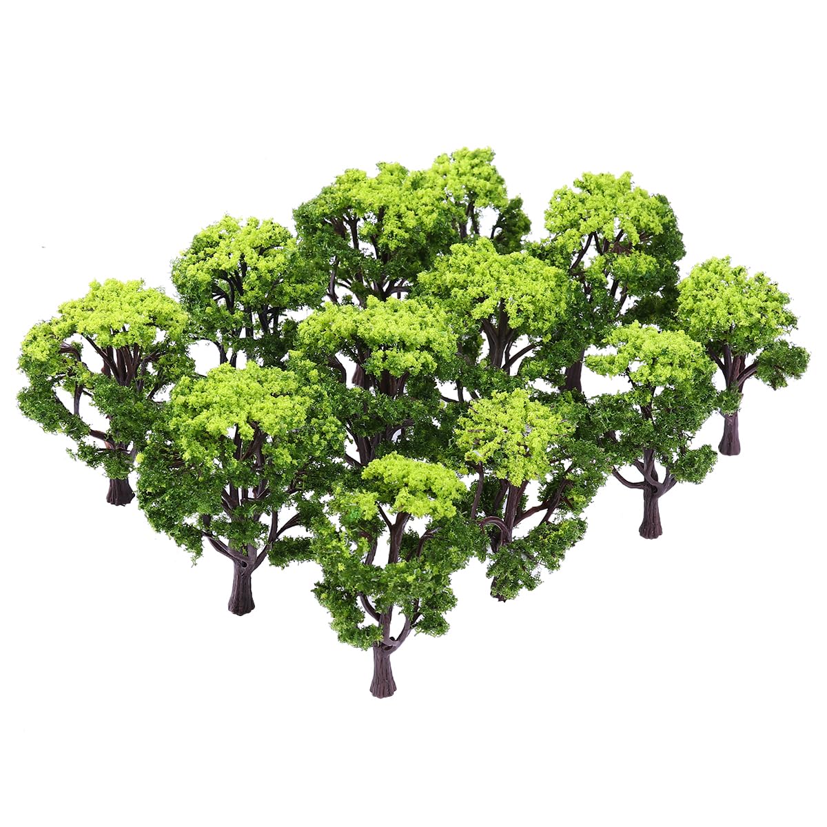 BESPORTBLE 12pcs Model Trees: Landscape Model Tree Train Scenery Architecture Trees Fake Trees for DIY Crafts Building Model Scenery Landscape
