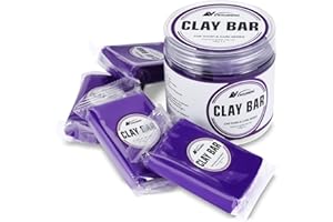 NEWRUIHENG Car Clay Bar 4 Pack 400g, Premium Grade Clay Bars Detailing Magic Clay Bar Cleaner Auto Wash Bars with Washing and Adsorption Capacity for Car Wash Car Detailing Clean,RV, Bus,Glass Cleaning