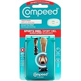 Compeed Advanced Blister Care Pads, Sports Medium Heel, 5 Ct (2 Packs) | Cushions &amp; Relieves Blister Pain Instantly, Accelerates Healing with Hydrocolloid Gel