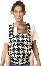 Momcozy Baby Carrier 3-24M Cotton Houndstooth Ergonomic 64-127cm Waist