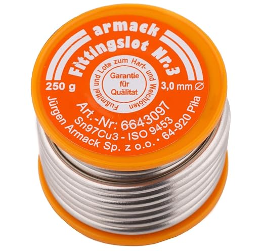 250 g Lötzinn s-sn97cu3 Löten DIY 3 mm für Klempnerarbeiten