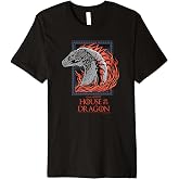 House of the Dragon Flame Portrait Premium T-Shirt