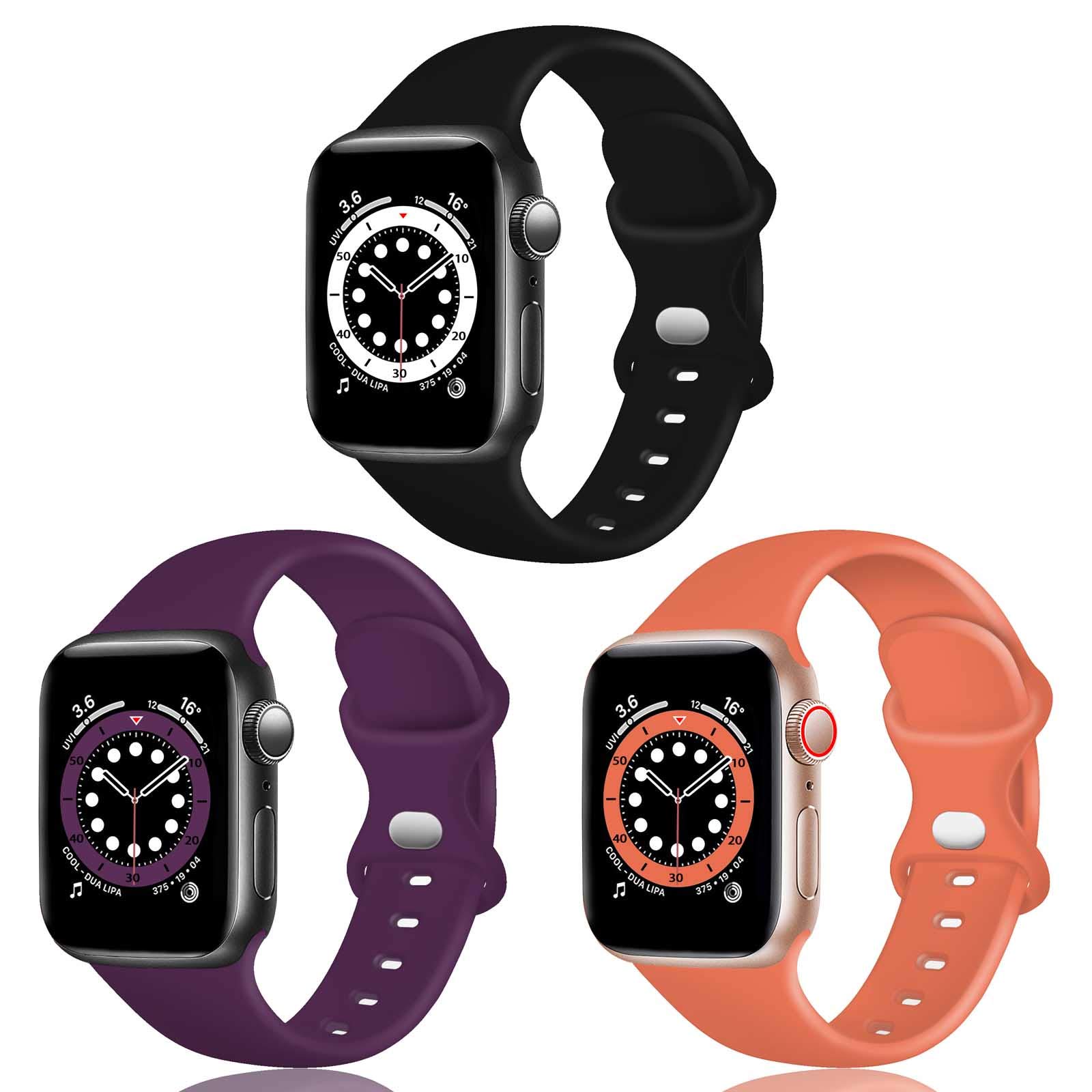 TopPerfekt Silicone Strap Compatible with Apple Watch Strap 38mm 40mm 41mm, Series 10/11 42mm, Silicone Replacement Watch Band Straps for iWatch Series 11 10 9 8 7 6 5 4 3 2 1 SE