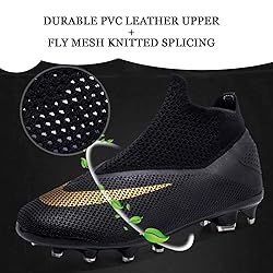 HESBITEUL Youth Soccer Shoes for Boys Girls Youth