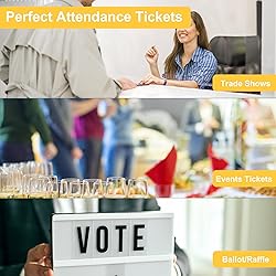 L LIKED Yellow Raffle Tickets, Single Ticket
