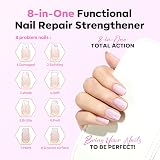 Modelones Nail Care 8 in 1 Ridge Filling Strengthener 15ml Pearl Pink view 3