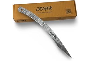 Handmade Kiridashi Knife – Precision Japanese Marking Tool – Damascus Steel Curved Blade – Compact Carving & Craft Knife for 