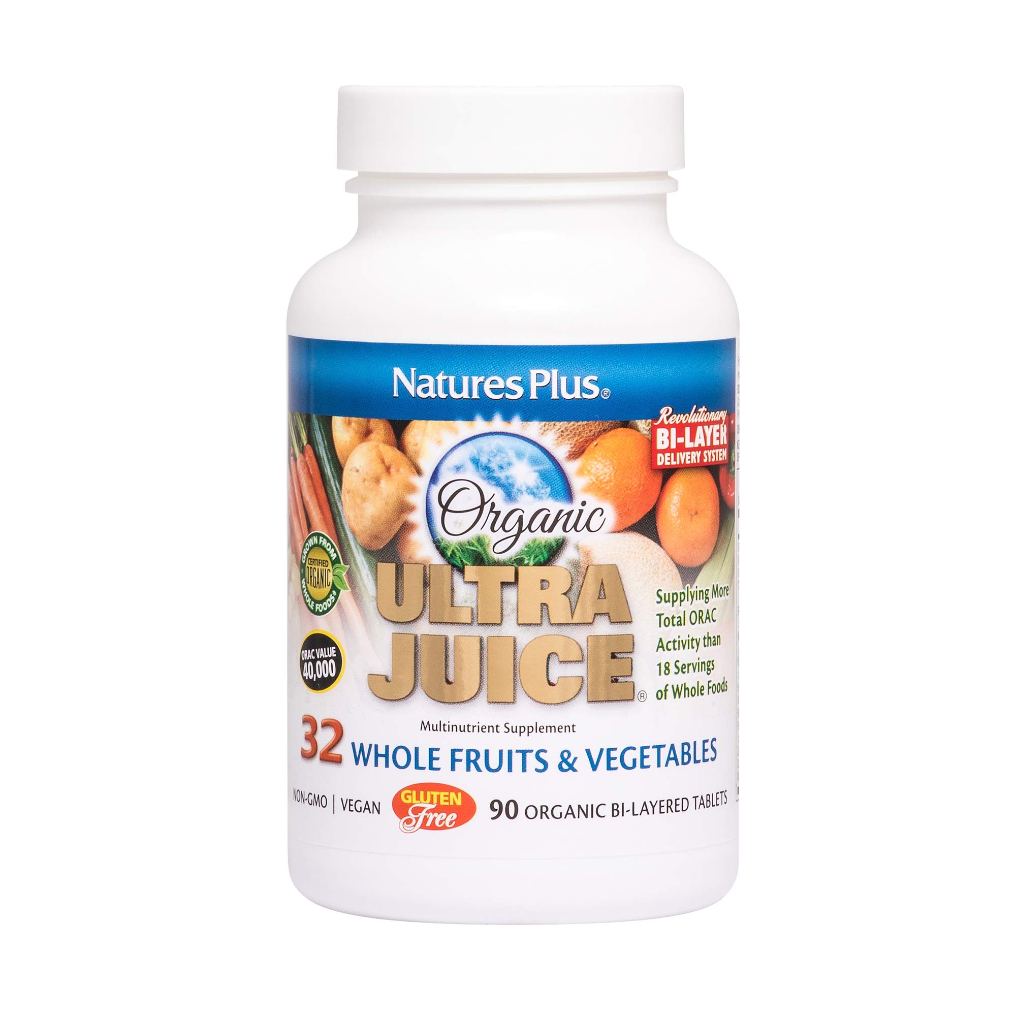 Natures Plus Ultra Juice Green 90 Vegetarian Tablets