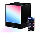 YEELIGHT Cube Smart Table Ambient Lamp, Panel Light, 16 Million Colors Option, RGBIC Individual Addressable, Dynamic Lighting, Music Flow, WiFi Connected, APP Control, Cube*1, Adapter*1