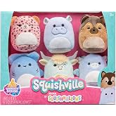 Squishville by Original Squishmallows Varsity Squad Plush - Six 2-Inch Squishmallows Plush Including NYA, Rocket, Benedict, Mario, Dane, and Armie - Toys for Kids