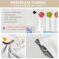 BaoNews Colorful White Color Red Kitchen Valances