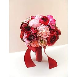 VATIN Double Face Hot Red Satin Ribbon