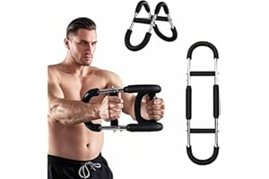 BROKENSNATCH Twister Arm and Chest Muscle Trainer, U-Shape Power Twister Arm Exerciser Adjustable, Shoulder, Biceps, Triceps, Back and Forearm Chest Enhanced Exercise, Upper Body Strength Training
