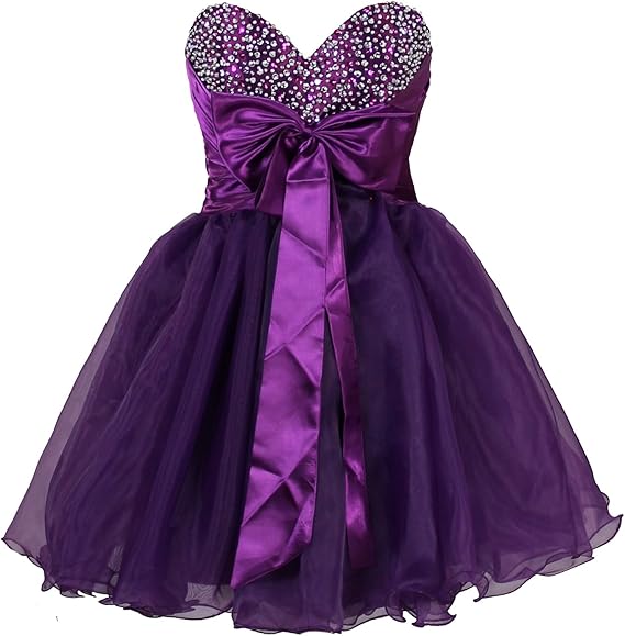 purple cocktail dresses amazon