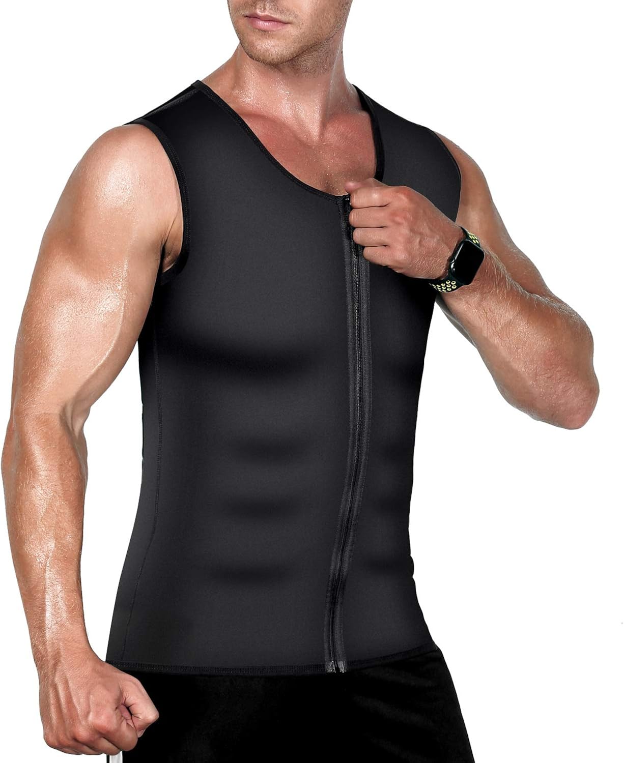 Cimkiz Hot Sweat Vest Neoprene Sauna Vest for Weight Loss Tummy Fat Burner Slimming : Clothing