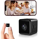 JFHBSS Mini Camara Espia WiFi Oculta, Cámara de Seguridad 1080P HD, con Micrófono, Soporte Magnético, Detección de Movimiento