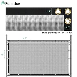 SunnyRoyal 8' x 48' Grey Privacy Fence Screen Heavy
