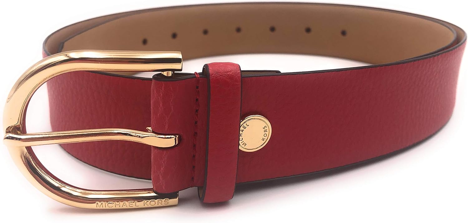 red michael kors belt