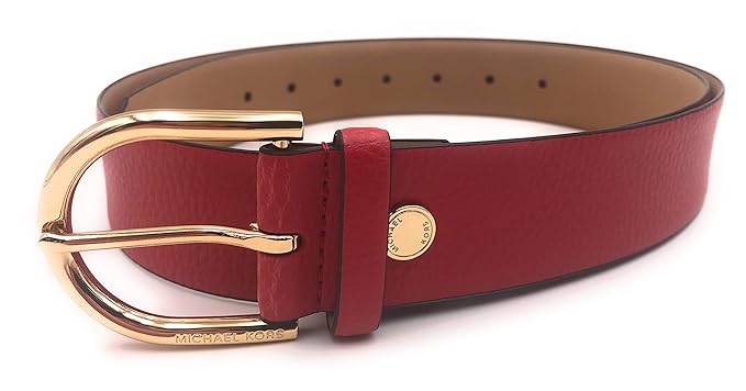 michael kors belt womens red