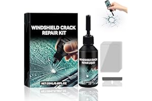 SHIUMORE Windshield Crack Repair Kit: 2025 DIY Windshield Crack & Chip Repair, Clear Invisible Repair for Chips & Cracks – Fast UV Curing, Invisible Finish - Stop Spreading Damage