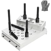 ReluxGo Universal Drill Press Support Block Plate Tool Set Kit, 30 Ton &ndash; Bearing and Bushing Repair Removal Installation