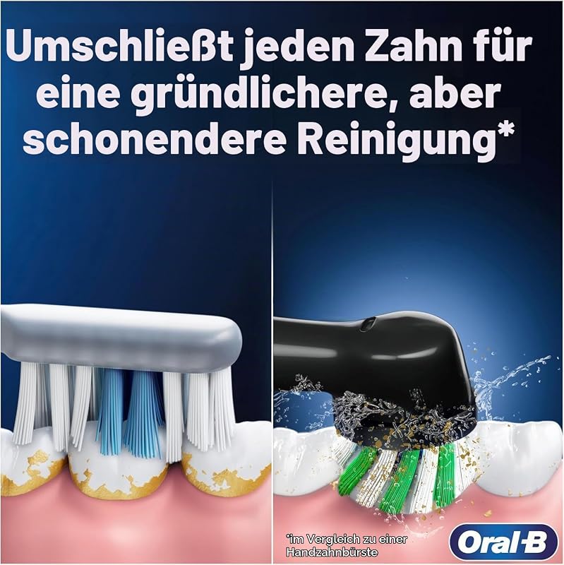 Pro Vitality Elektrische Zahnbürste, Blau, mit 1 Bürstenkopf, entworfen von Braun