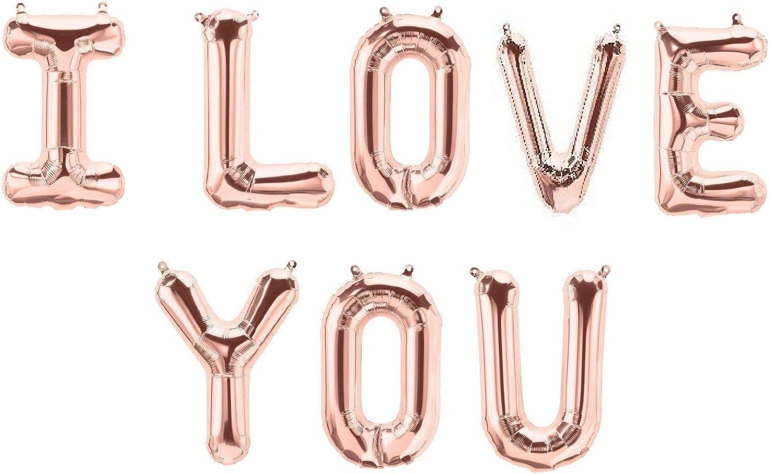 DCUK 16" Rose Gold HAPPY VALENTINE Letter Balloons - UK SELLER (I LOVE YOU)
