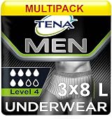TENA For Men Premium Fit Level 4 Large Case Saver (3 Packs of 8)