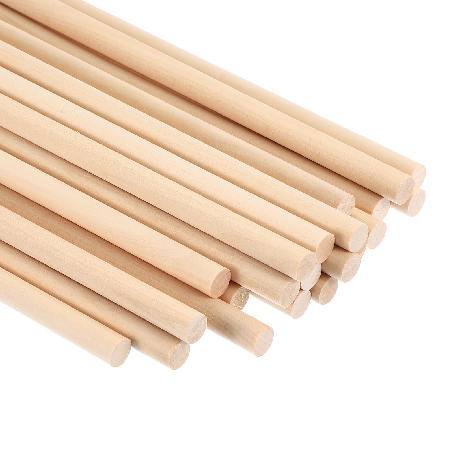 PATIKIL 2/5x3.94inch Wooden Dowel, 36 Pcs Dowel Rod Wood Dowels Wood Sticks Unfinished Round Hardwood for Crafts DIY Home Decor 10mm x 100mm