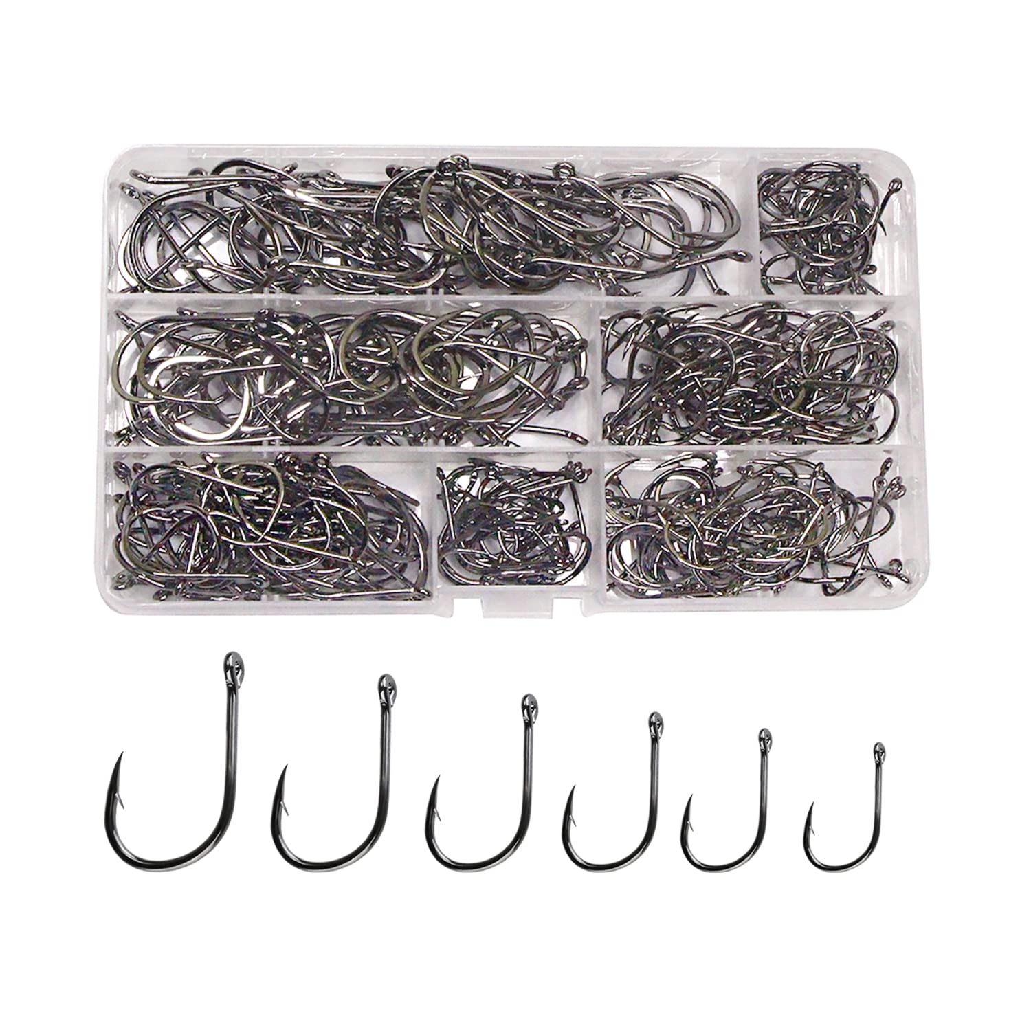 Dingbear 300Pcs Universal Fish Hook Fishing Hooks