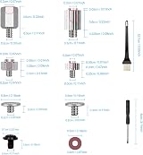 Boloest 32Pcs M.2 NVMe SSD Mount Screws Standoffs for MSI ASUS Gigabyte view 7