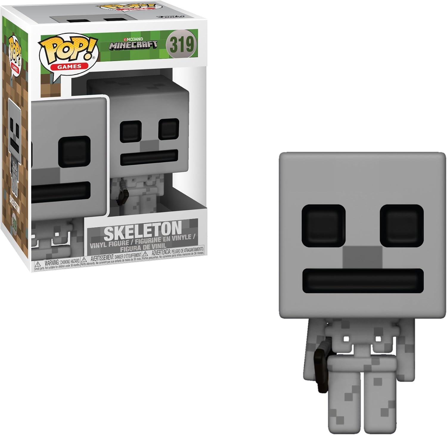 Amazon Com Games Minecraft Skeleton Collectible Figure Toys Games