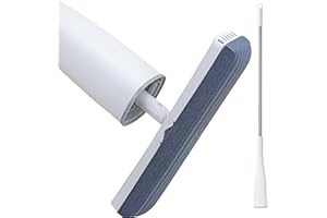 VENETIO iMOP Sponge Mop with Ultra Absorbent & Always Soft PU Head for Bathroom Garage Floor Cleaning, Home Commercial Use- U