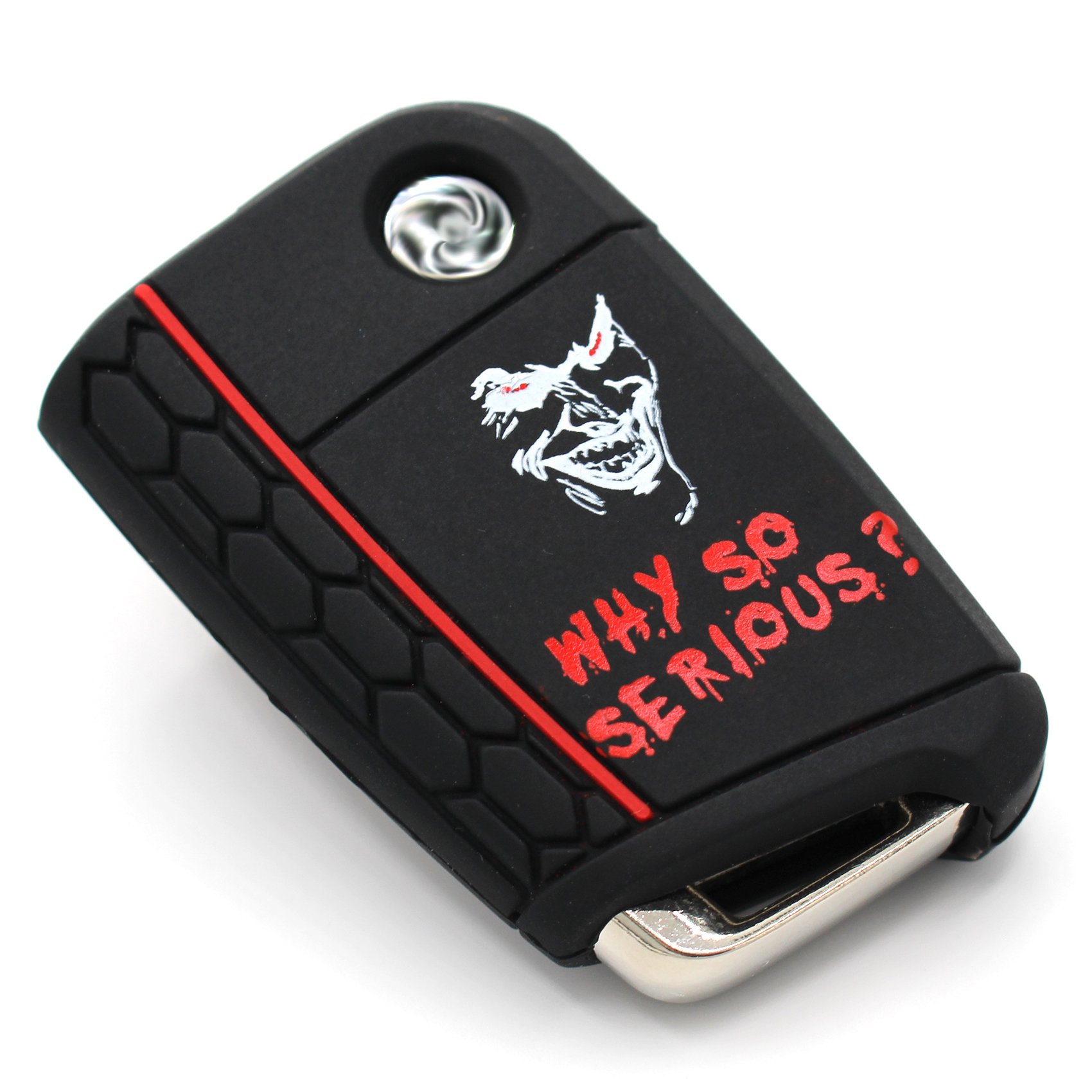 VB Key Case for 3 Buttons Car Key Silicone Cover