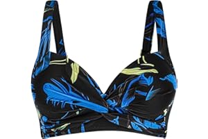 Ocean Blues Women's Supportive Bikini Top Push Up Bikini Top Wire Free
