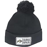 Colorado Buffaloes NCAA Officially Licensed Pom Beanie Patch Defer Black