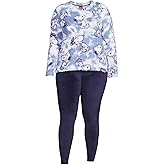 Peanuts Women's Snoopy 2 Piece Pajama Set (8-10) Blue