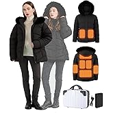 YUTVCZO Heated Jackets for Women with Battery Pack, Women's Heated Jacket, Heating Jacket, Heated Winter Coats for Women