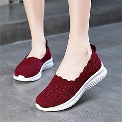 Touchmosees Women Air Cushion Slip-on Walking Shoes
