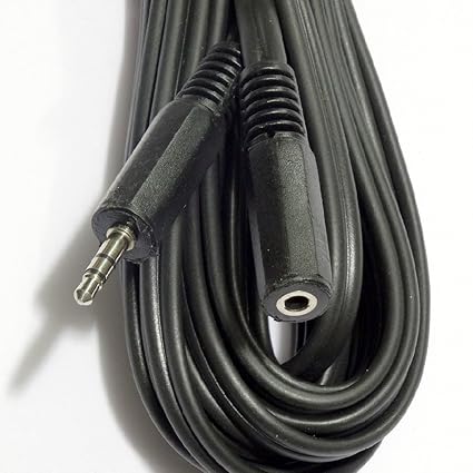 CABLESETC Premium Stereo Audio Extension Cable 3.5 mm Male to 3.5 mm Female Mp3 Car - 5m