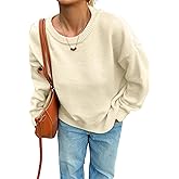 SOLY HUX Women's Oversized Sweater Long Sleeve Crewneck Cute Pullover Knit Tops Casual Trendy Fall Winter Clothing