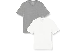 Amazon Essentials Men's Short-Sleeve V-Neck T-Shirts, Pack of 2