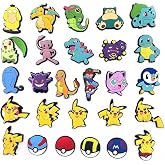 27Pcs anime Shoe Decoration Charms for Croc Clog Sandals, Shoe Accessories Charms for Adults