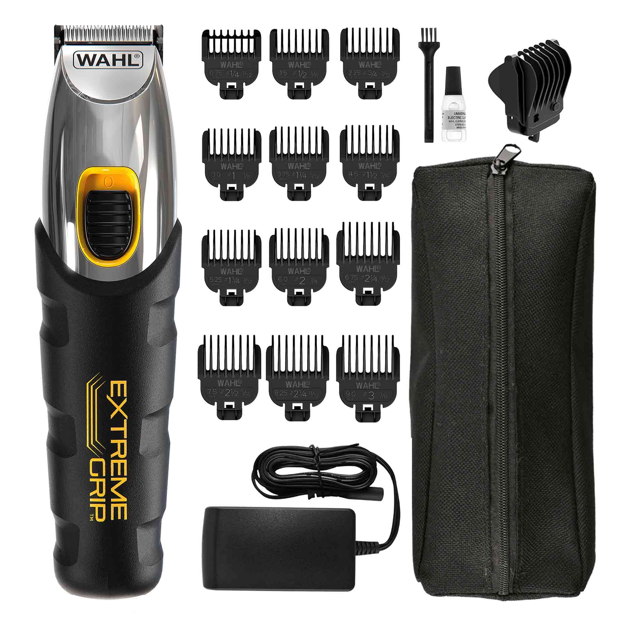 Wahl Extreme Grip Beard and Stubble Trimmer,Gifts for Him, Men's Beard Trimmer, Trimmers for Men, Stubble Trimmer, Cordless Trimmers, Male Grooming Set, Beard Care, Precision Cutting Blades