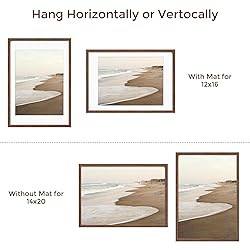 14x20 Picture Frame, Solid Oak Wooden 14"x20" Photo
