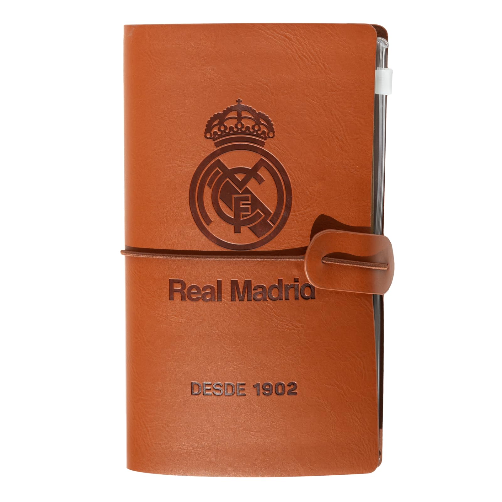 Grupo Erik Travel Journal Notebook - Real Madrid Gifts | Travel Accessories For Women & For Men, Travelling Essentials, Diary Planner Notebook | Football Gifts Under 15 Pounds