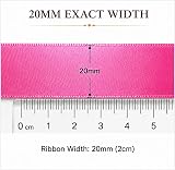 XEANCO Satin Ribbon 20MM Pink 20m Gift Wrapping Decorations Wedding Car view 3
